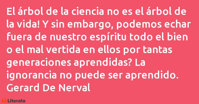 Frases de Gerard De Nerval