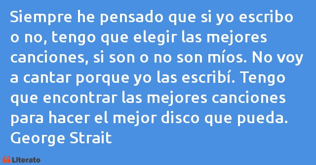 Frases de George Strait