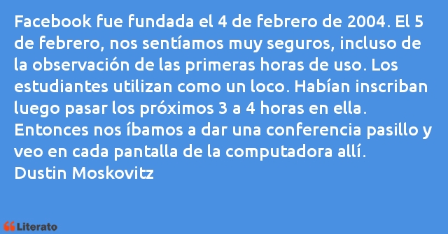 Frases de Dustin Moskovitz