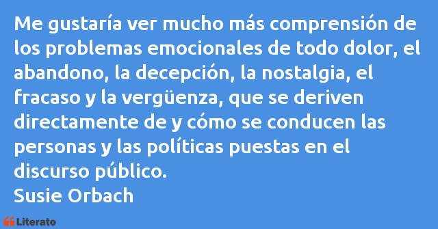 Frases de Susie Orbach