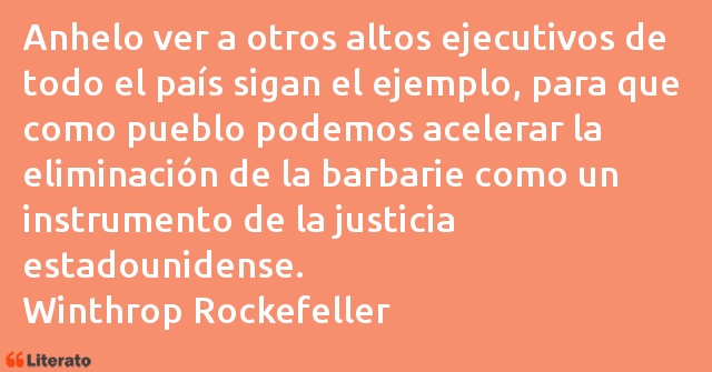 Frases de Winthrop Rockefeller