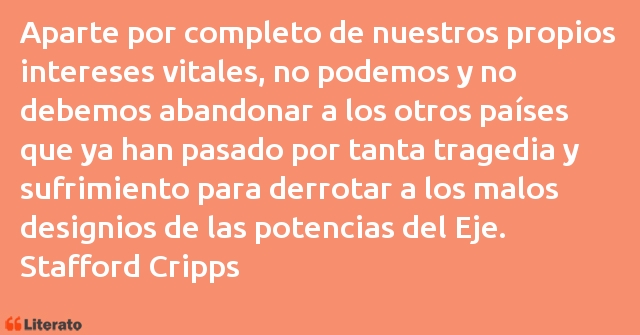 Frases de Stafford Cripps