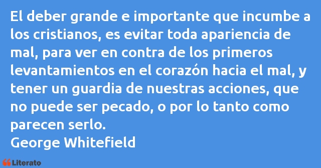 Frases de George Whitefield