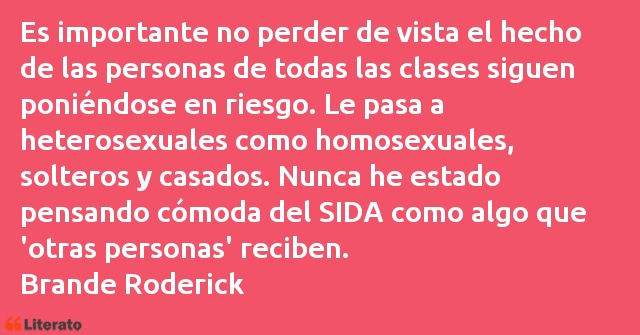 Frases de Brande Roderick