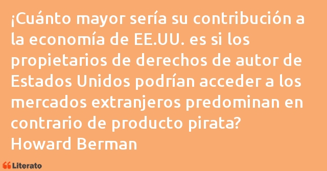 Frases de Howard Berman