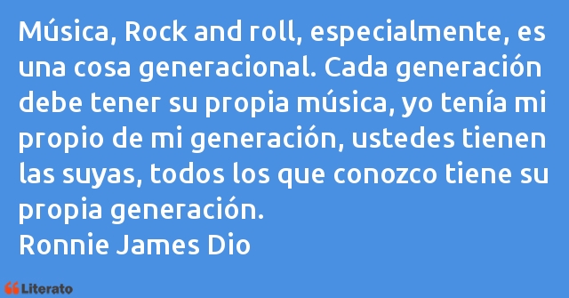 Frases de Ronnie James Dio