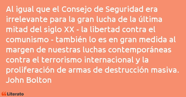 Frases de John Bolton