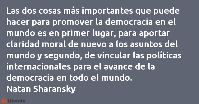 Frases de Natan Sharansky