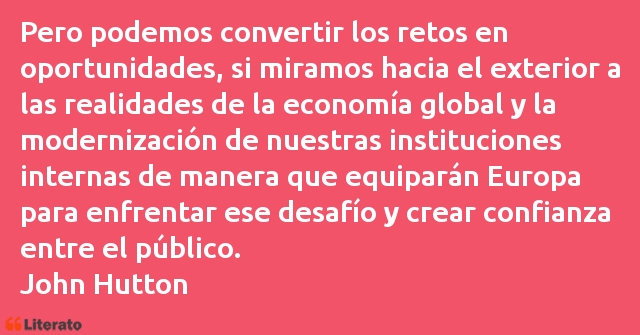 Frases de John Hutton