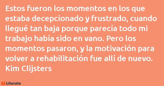 Frases de Kim Clijsters