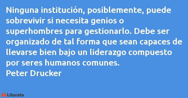 Frases de Peter Drucker