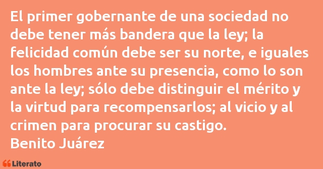 Frases de Benito Juárez