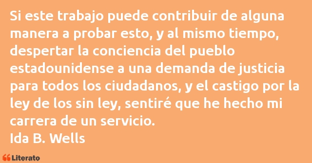 Frases de Ida B. Wells