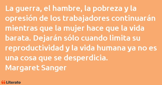 Frases de Margaret Sanger