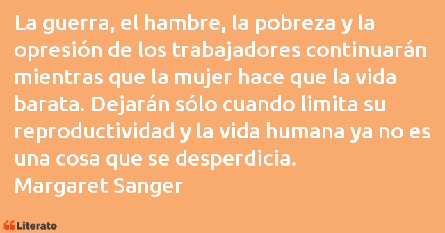 Frases de Margaret Sanger