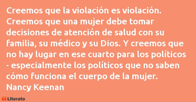 Frases de Nancy Keenan