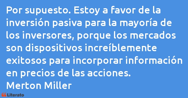 Frases de Merton Miller