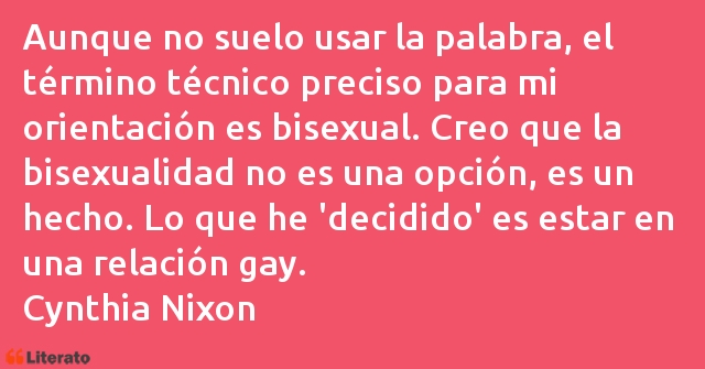 Frases de Cynthia Nixon