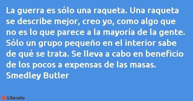 Frases de Smedley Butler