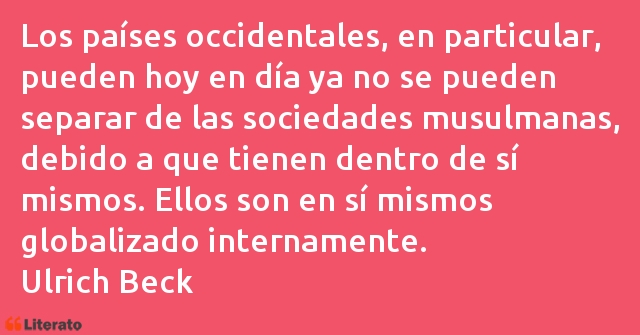 Frases de Ulrich Beck