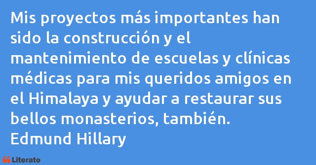 Frases de Edmund Hillary