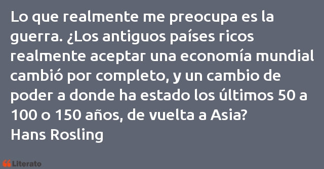 Frases de Hans Rosling