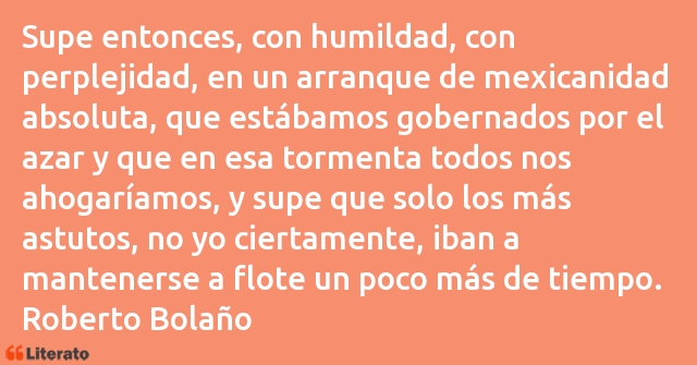 Frases de Roberto Bolaño