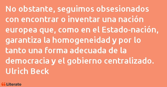 Frases de Ulrich Beck