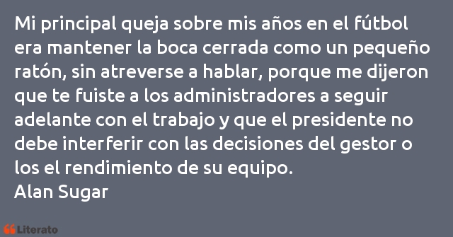 Frases de Alan Sugar