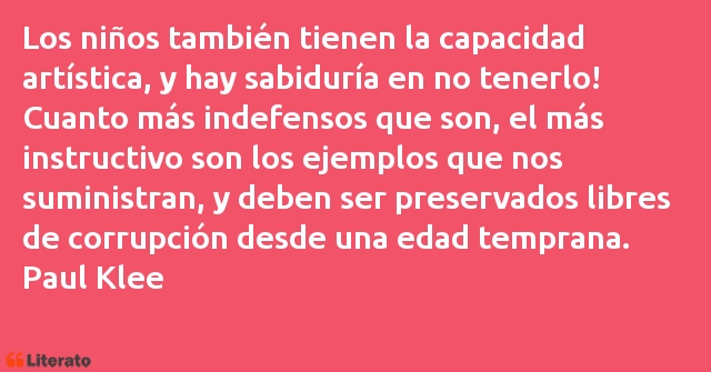 Frases de Paul Klee