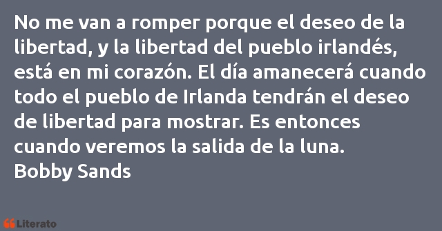 Frases de Bobby Sands