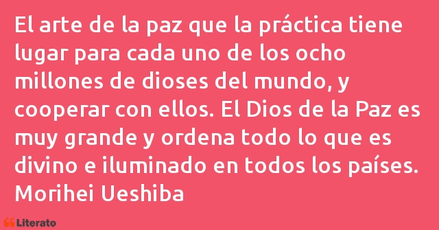 Frases de Morihei Ueshiba