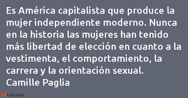 Frases de Camille Paglia