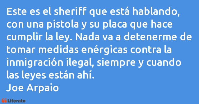 Frases de Joe Arpaio