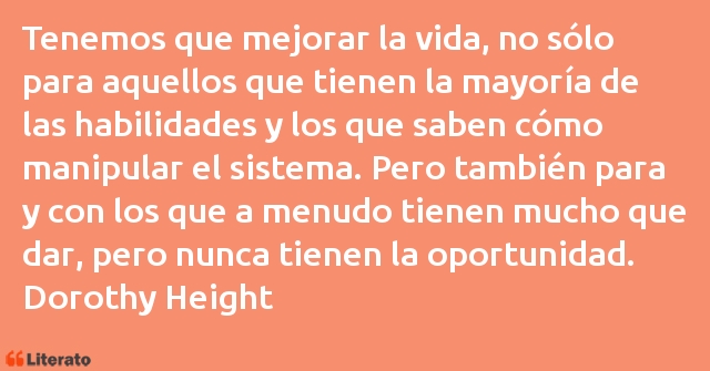 Frases de Dorothy Height