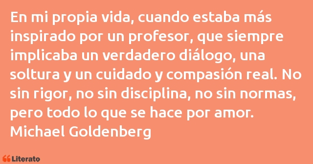 Frases de Michael Goldenberg