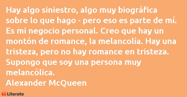 Frases de Alexander McQueen