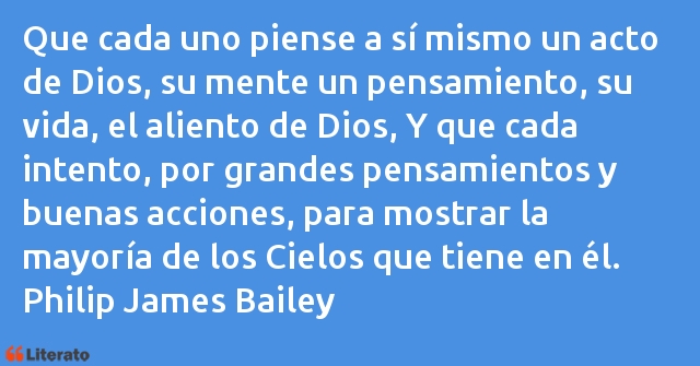 Frases de Philip James Bailey