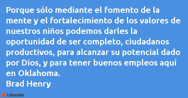 Frases de Brad Henry