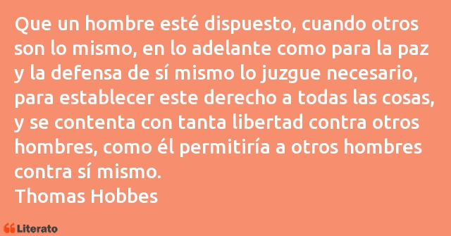 Frases de Thomas Hobbes