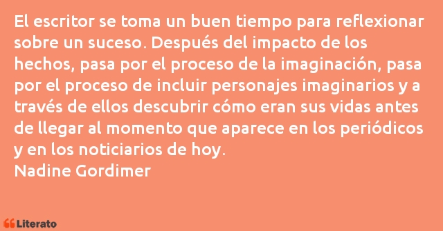 Frases de Nadine Gordimer