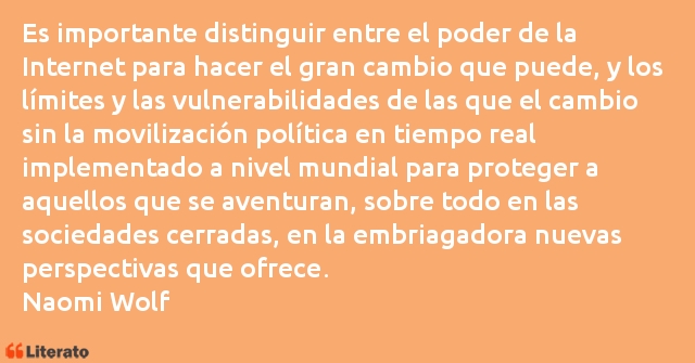 Frases de Naomi Wolf