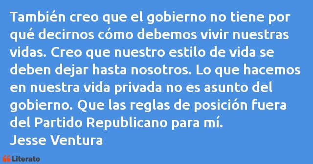 Frases de Jesse Ventura