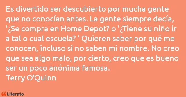 Frases de Terry O'Quinn