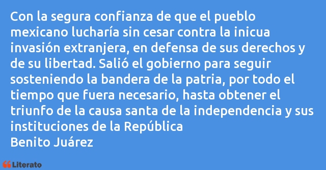 Frases de Benito Juárez