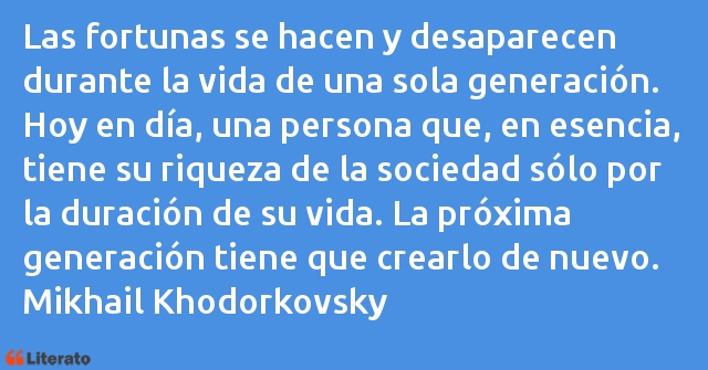 Frases de Mikhail Khodorkovsky