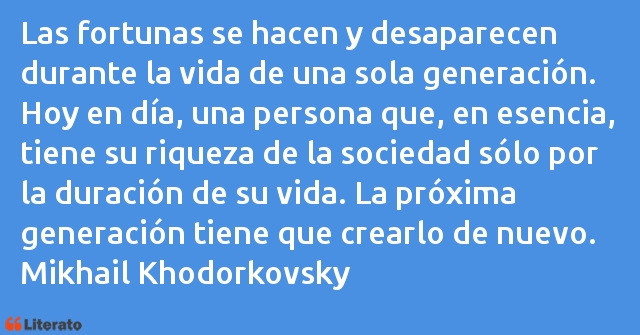 Frases de Mikhail Khodorkovsky