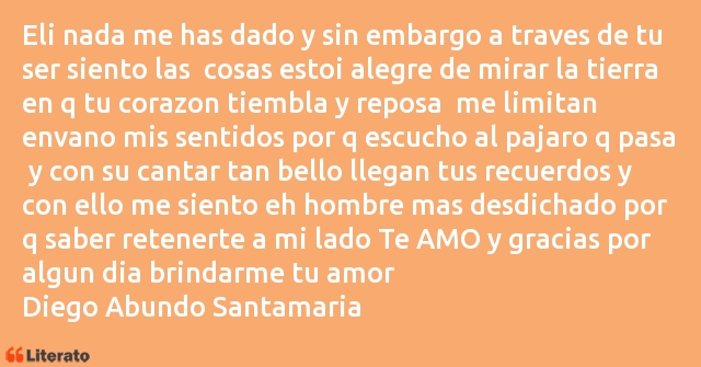 Frases de Diego Abundo Santamaria