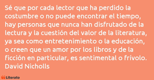 Frases de David Nicholls