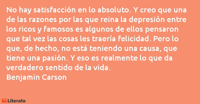 Frases de Benjamin Carson